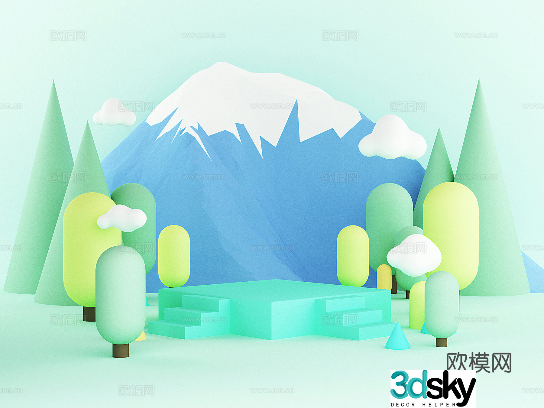 Furniture E-commerce Scene 3D Model
