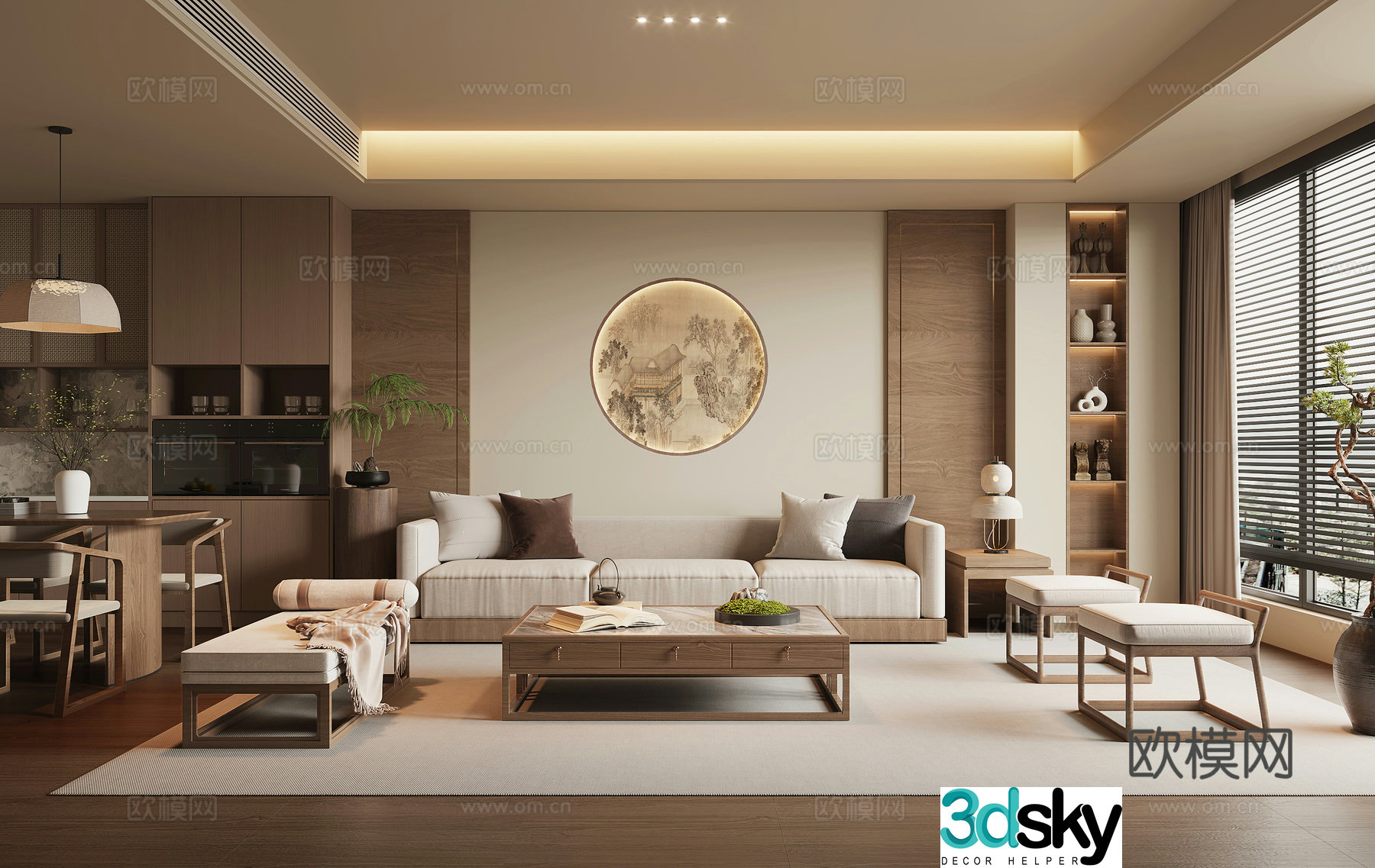 Song style restaurant 3D model