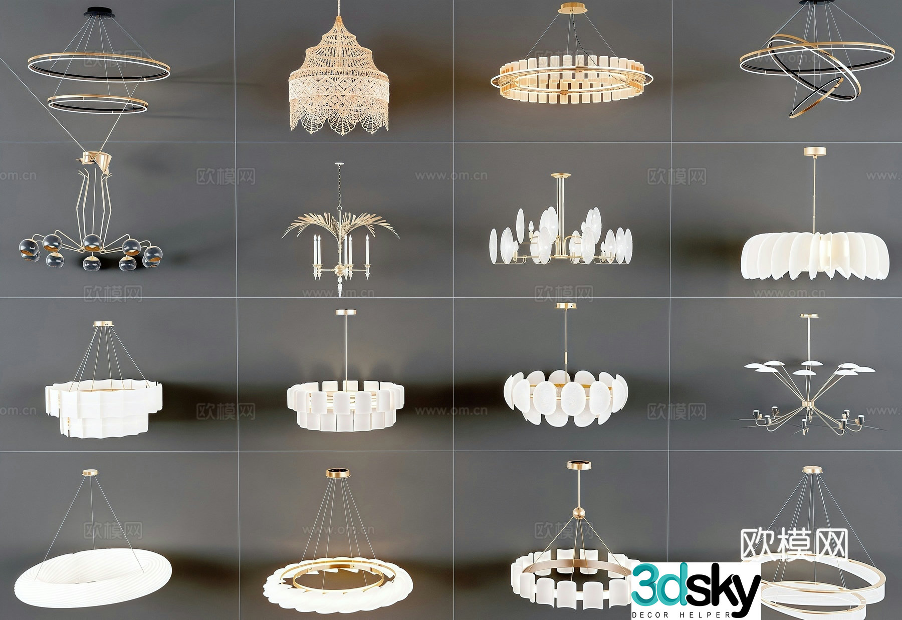 Modern Italian Chandelier Living Room Chandelier Restaurant Chandelier 3D Model