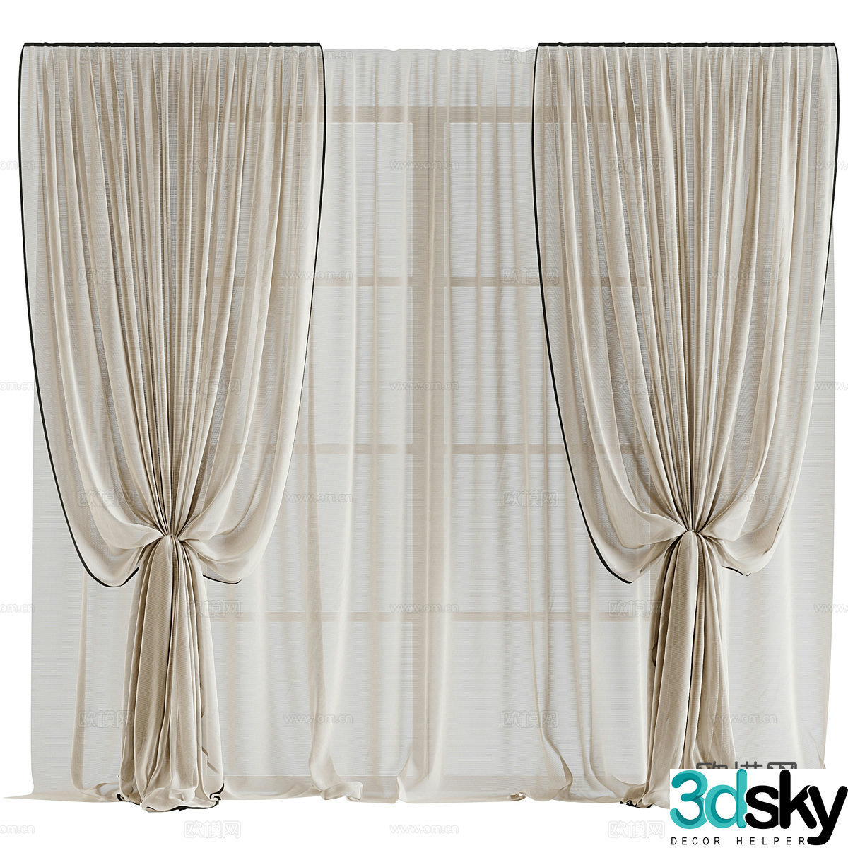 Curtain 3d model