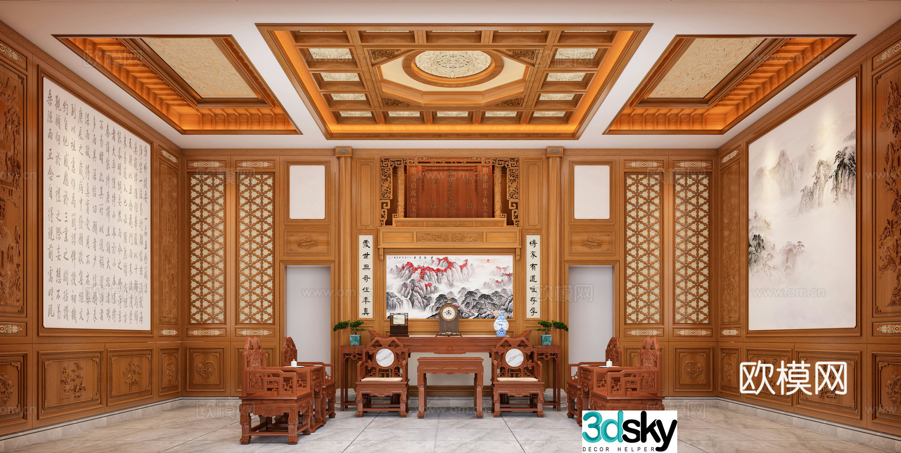 Classical Chinese style 3D model