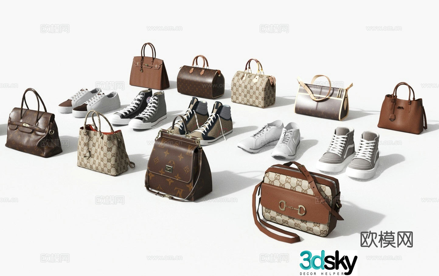 Bags shoes women’s bags brand bags 3D model