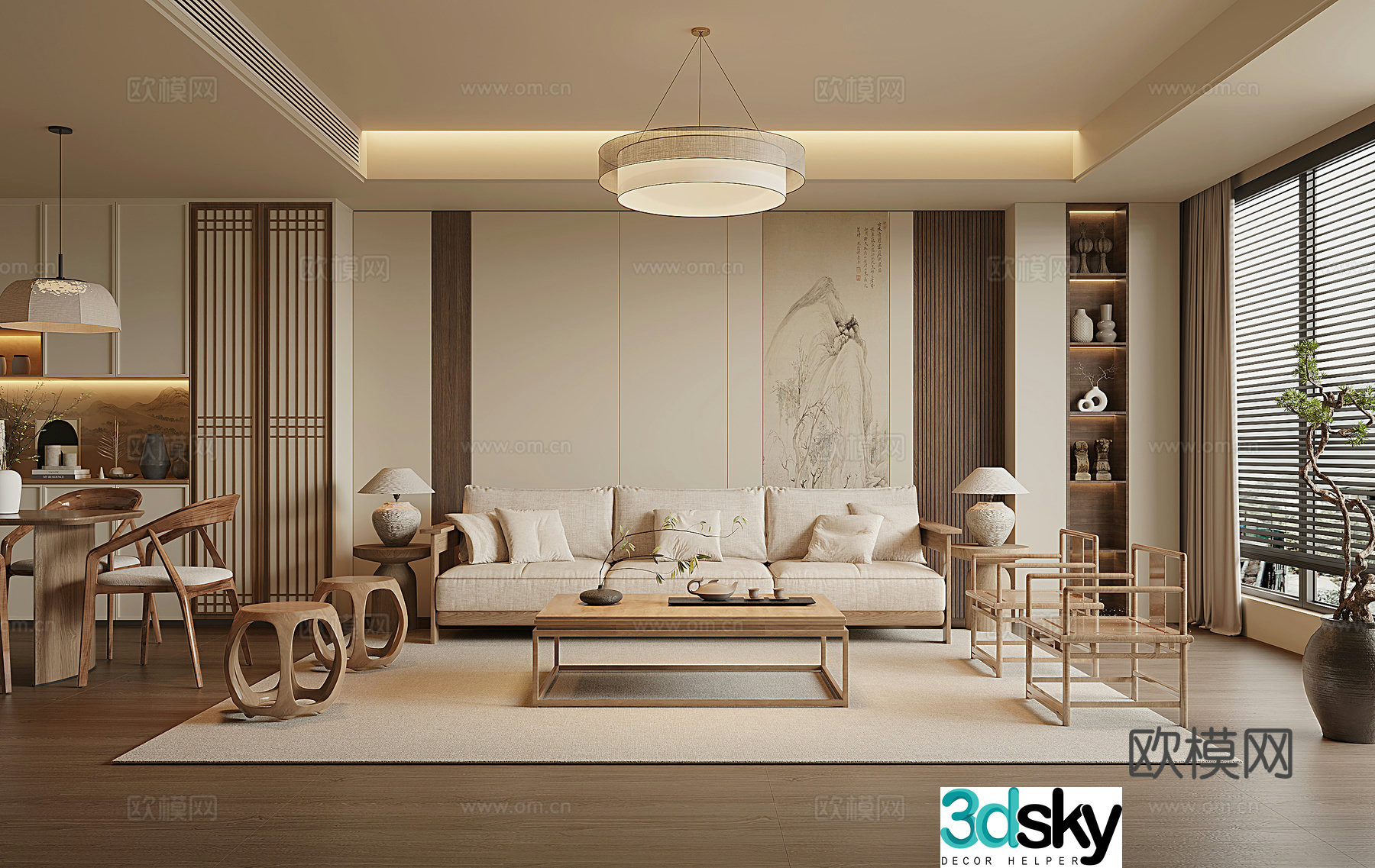 Song style restaurant 3D model