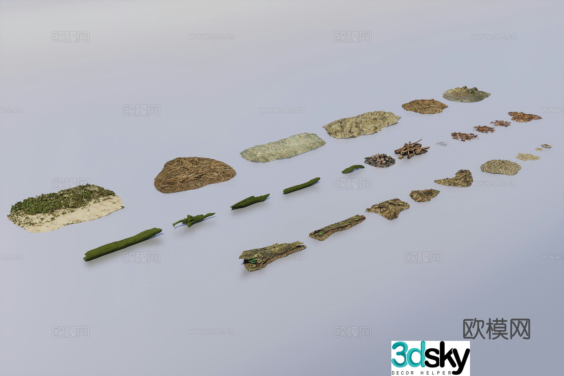 Terrain patch 3D model
