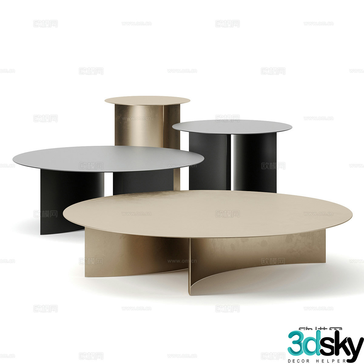 Flou’s Pierre Coffee Table 3D Model
