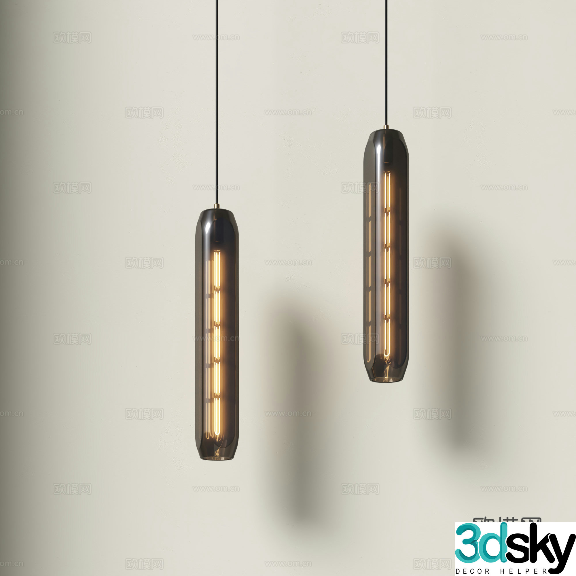 Modern small chandeliers simple crystal small chandeliers light luxury bedside small chandeliers restaurant bar small chandeliers 3D model