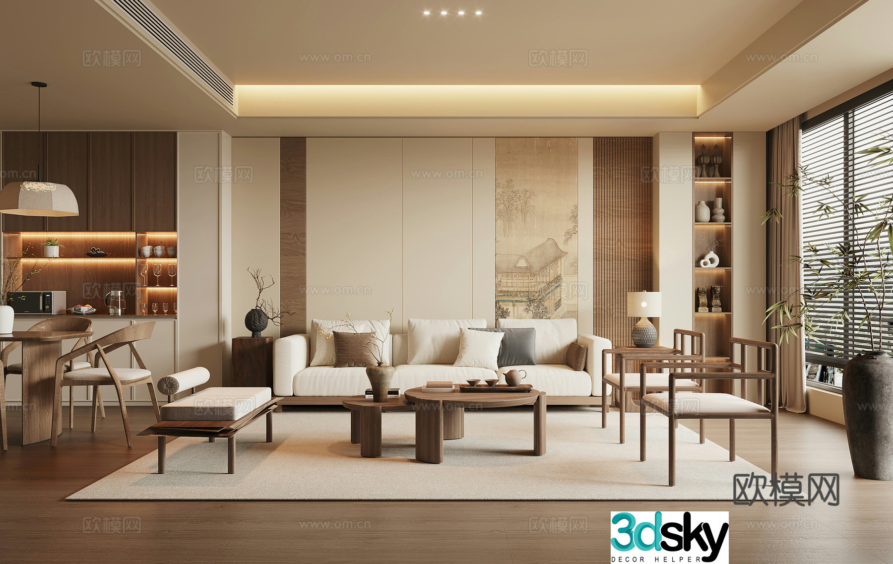 Song style restaurant 3D model