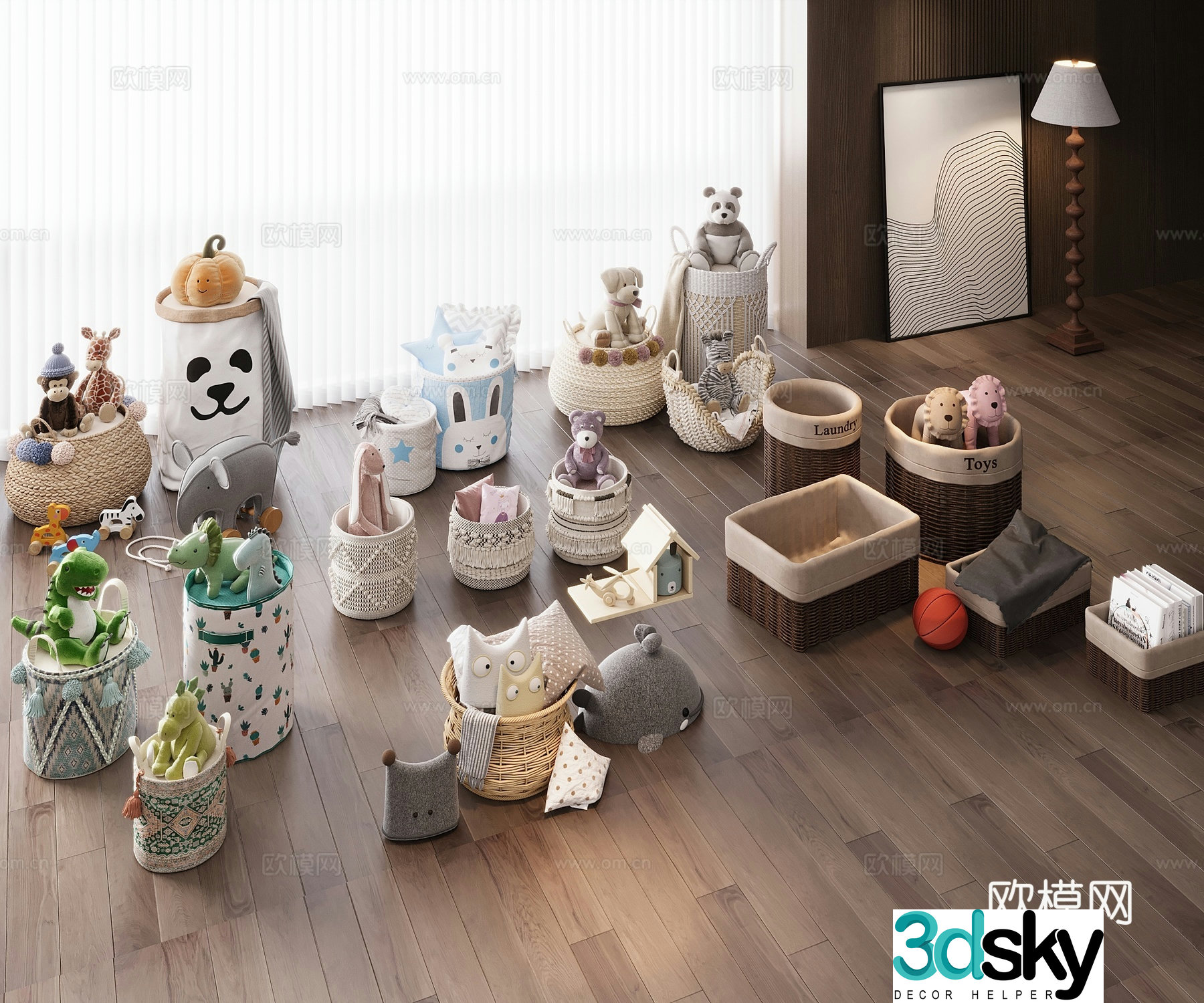 Children’s storage bag 3d model