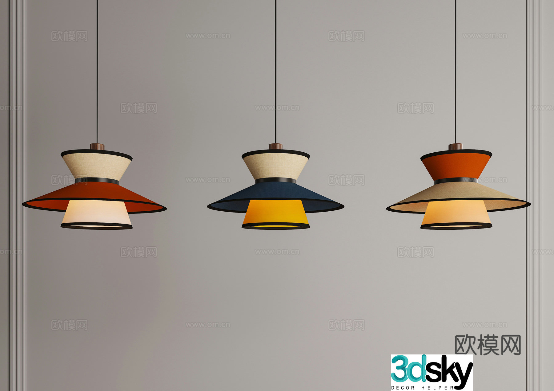 Wasabi Chandelier Southeast Asian Chandelier New Chinese Chandelier Zen Chandelier Restaurant Chandelier 3D Model