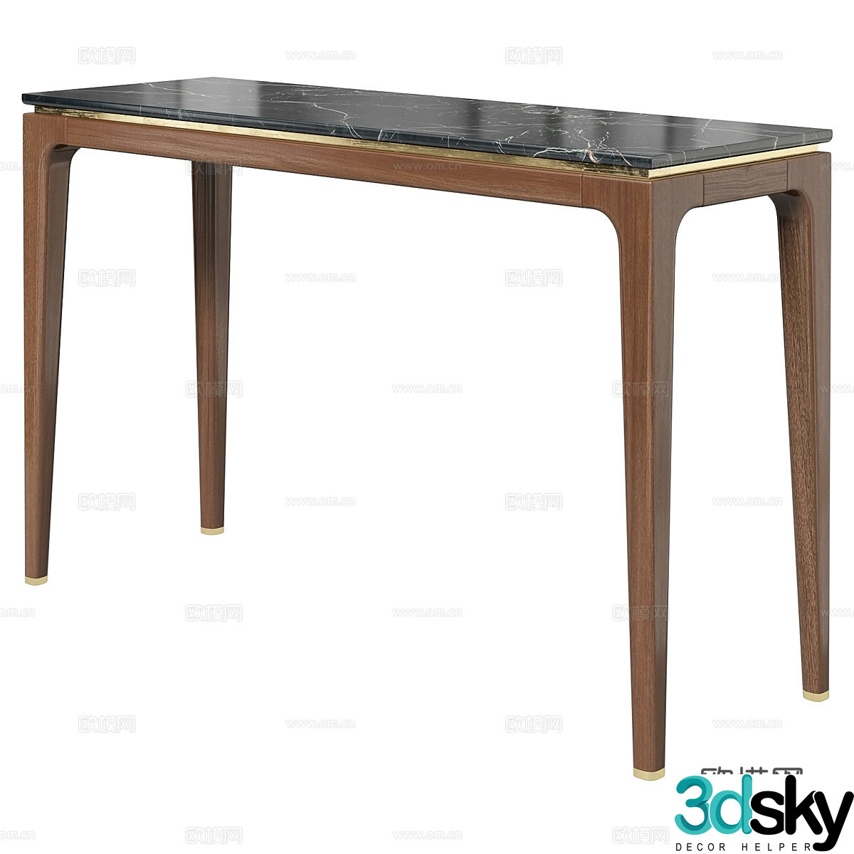 New Chinese style light luxury end viewing platform 3D model