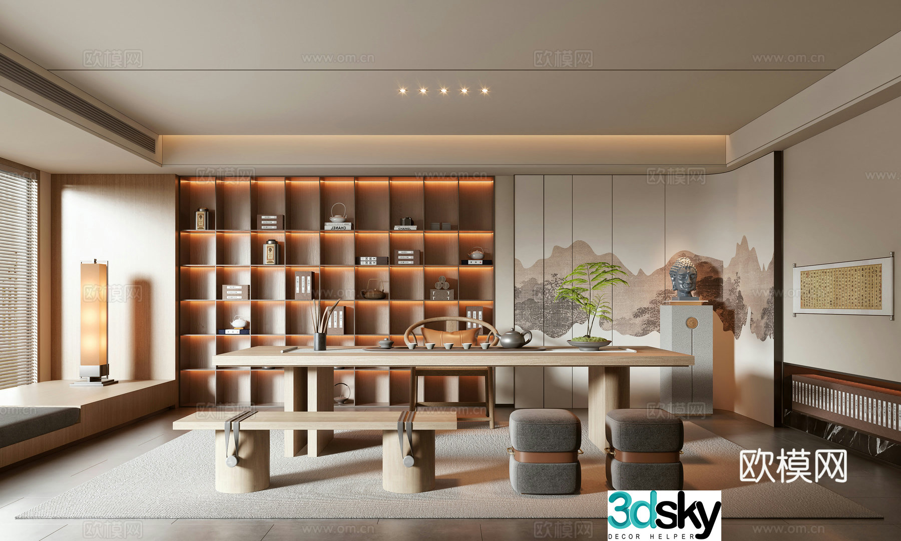 Tea room 3d model