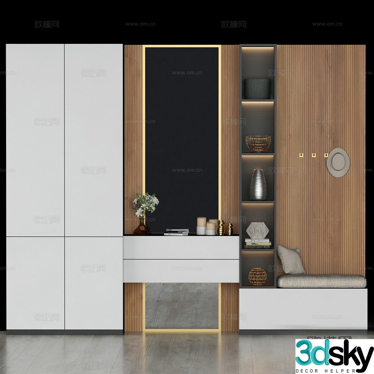 Hall furniture 3d model