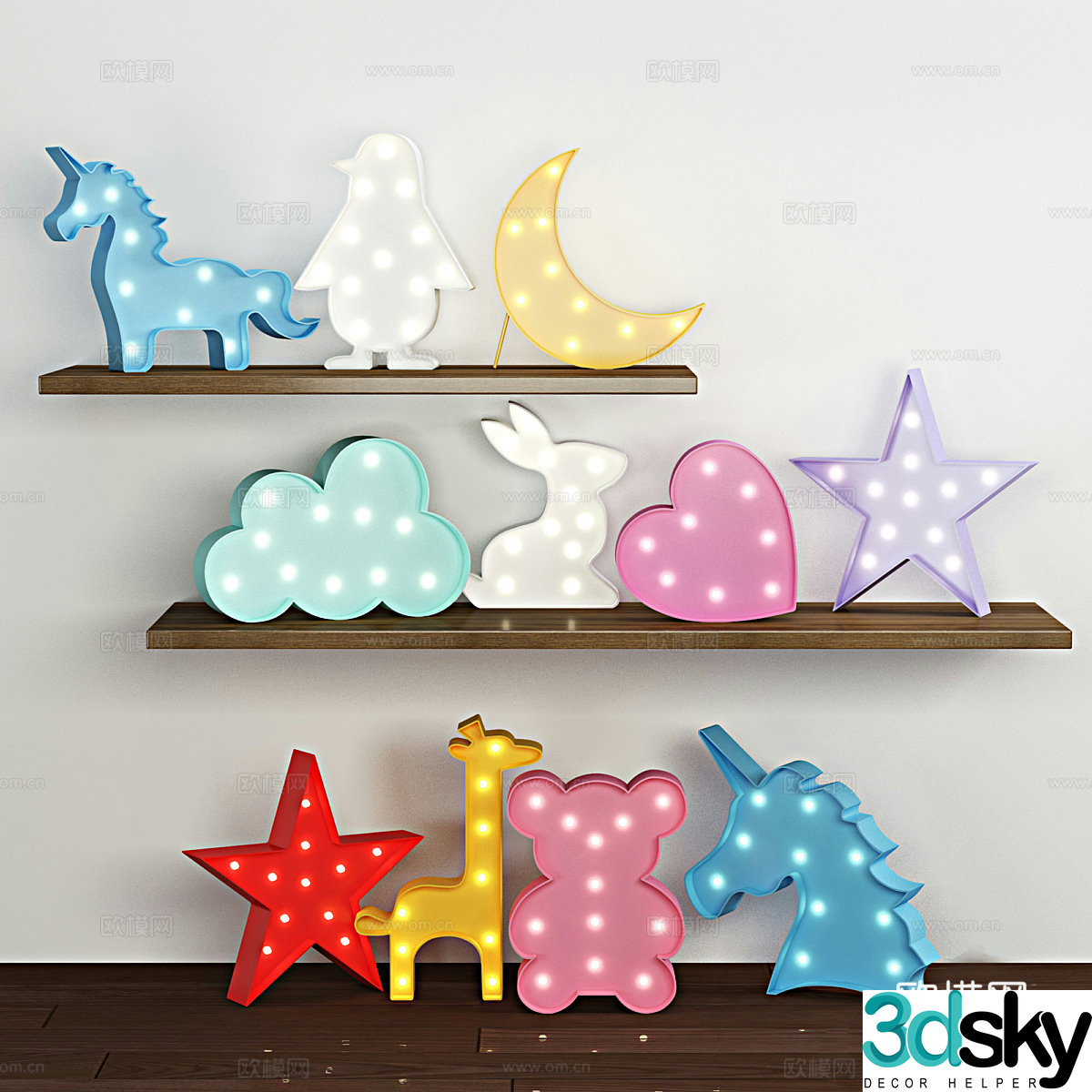 Children’s lighting glowing toy 3d model