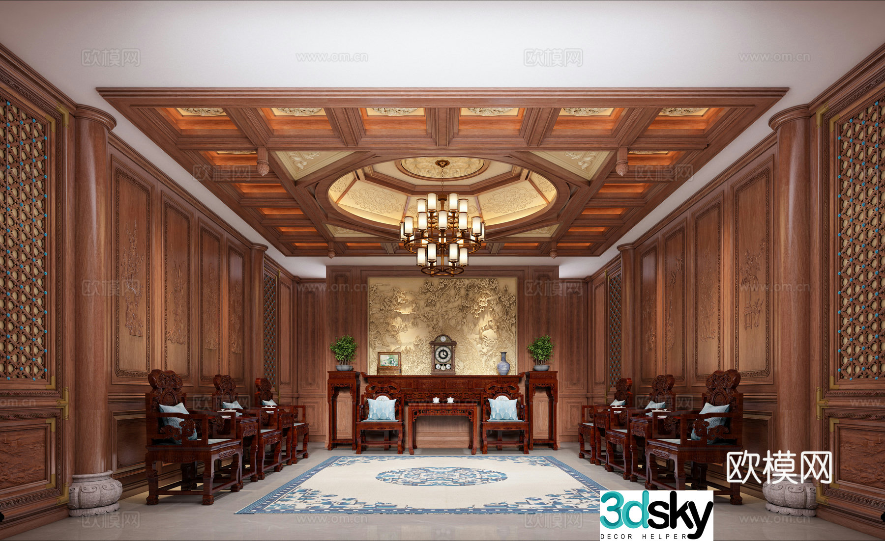 Classical Chinese style 3D model