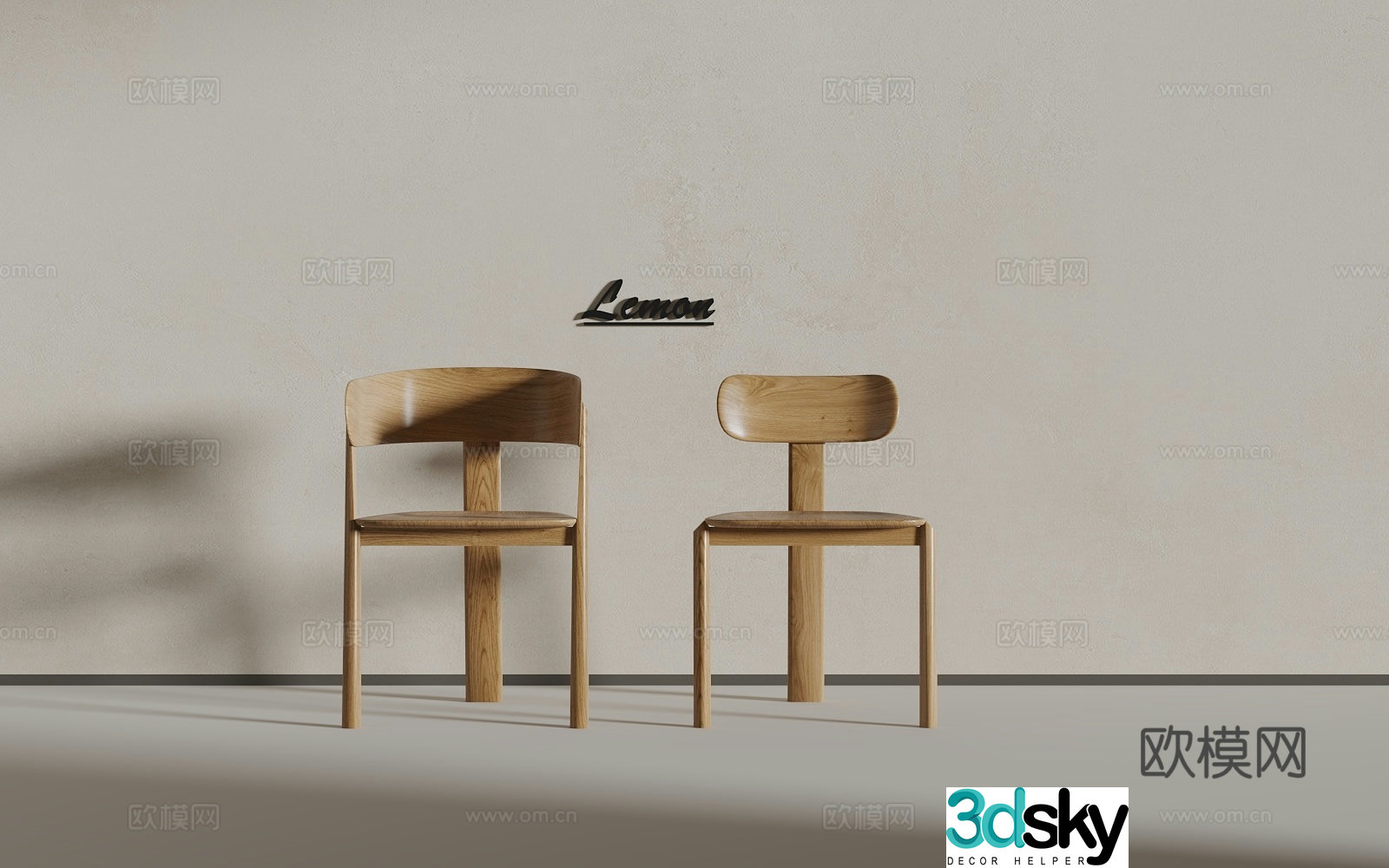 Log seat 3d model