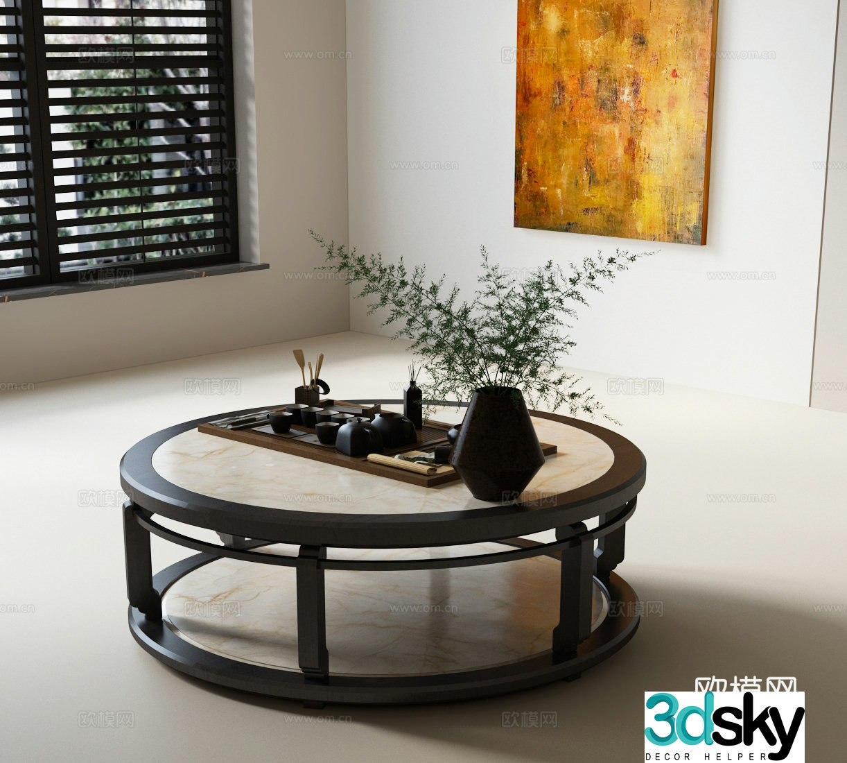 New Chinese coffee table Song’s coffee table 3D model