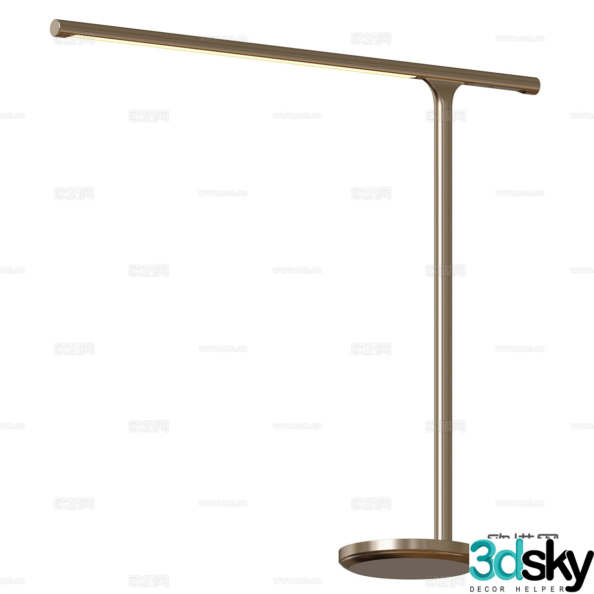 Modern light luxury minimalist desk lamp 3D model