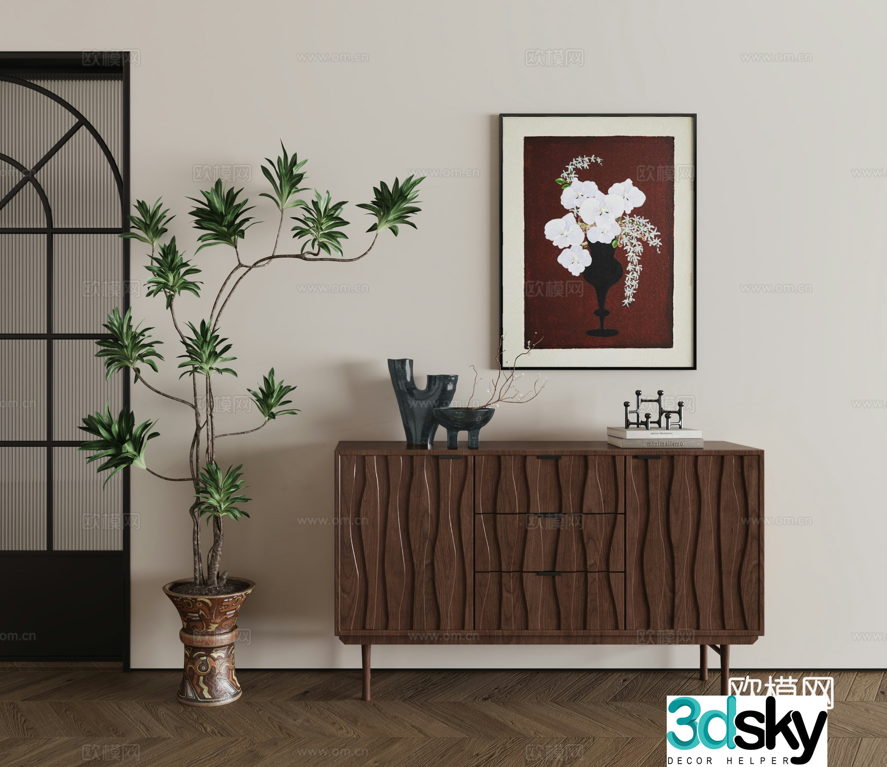 Sideboard Sideboard End viewing platform Entrance 3D model