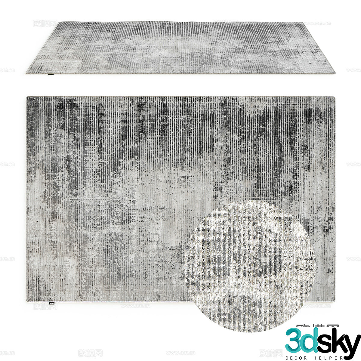 Modern minimalist carpet Carpet Simple carpet Living room carpet Chinese style carpet 3d model