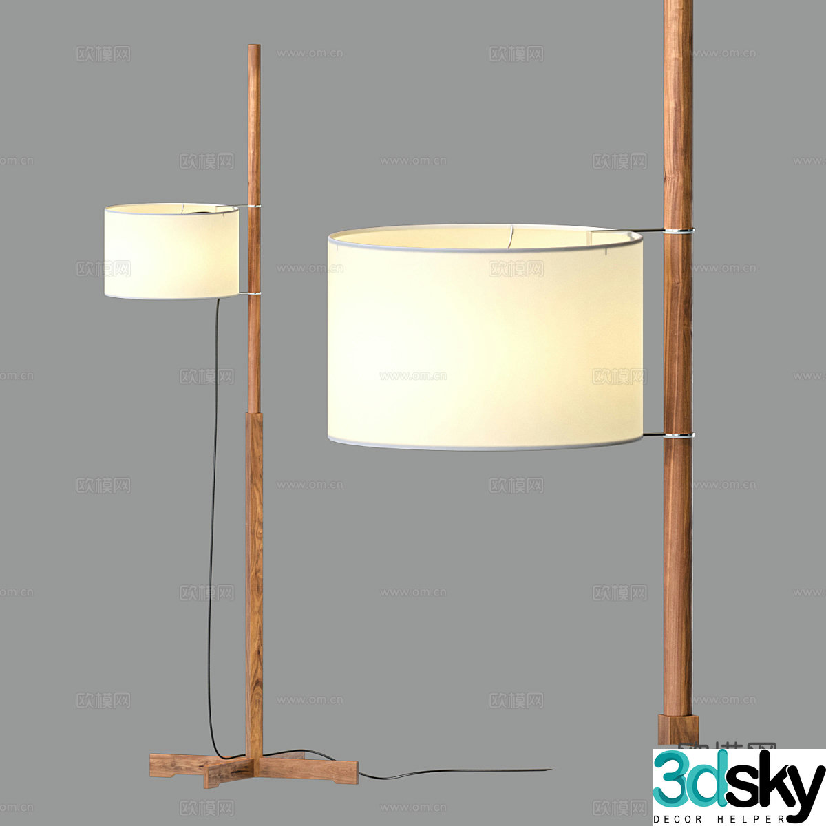 Nordic simple floor lamp Floor lamp Simple floor lamp Lamp 3D model