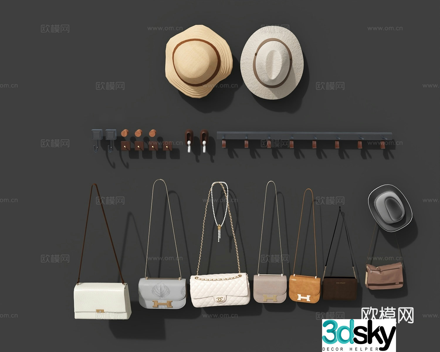 Bags shoes women’s bags brand bags 3D model