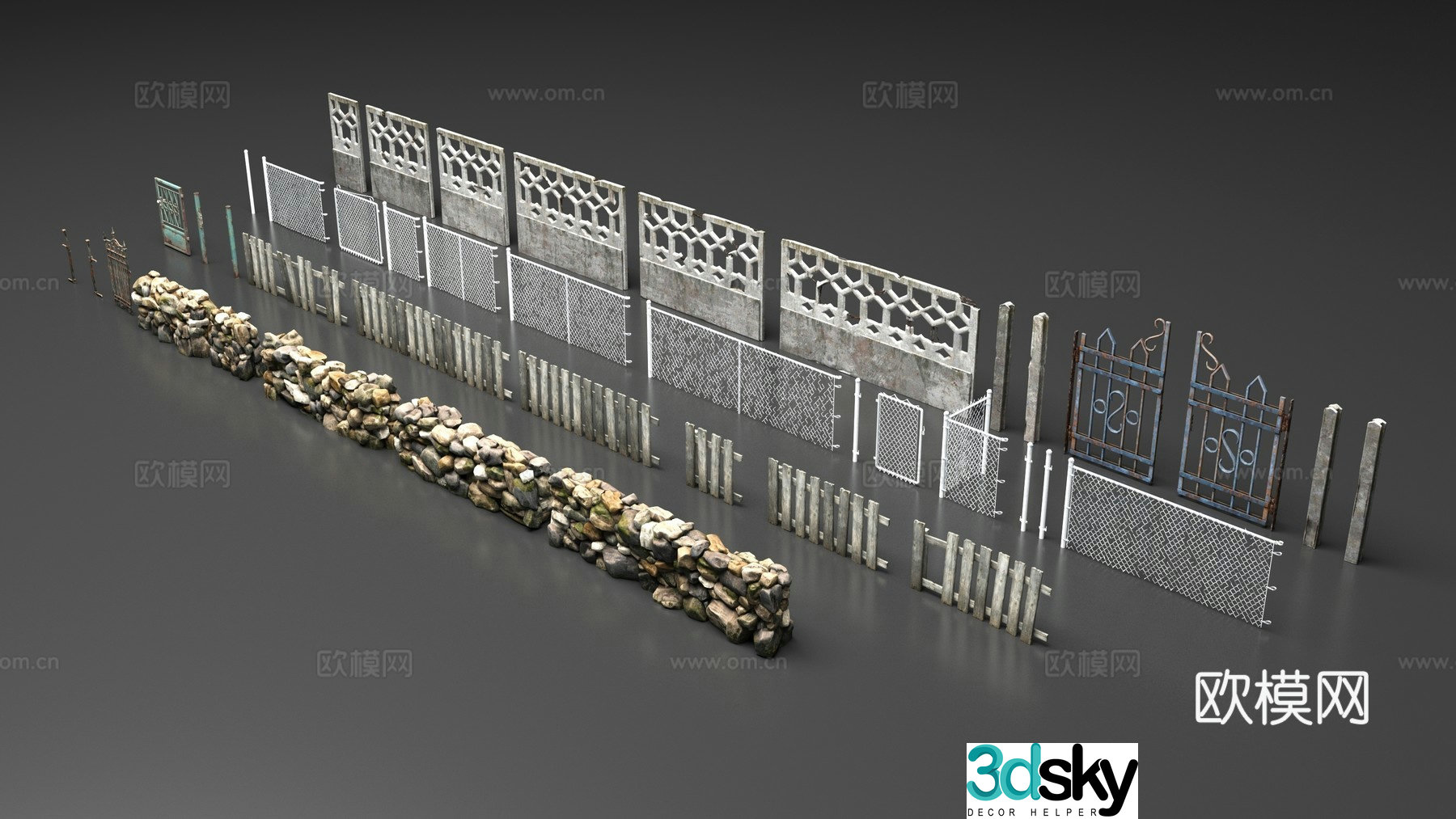fence fence 3d model