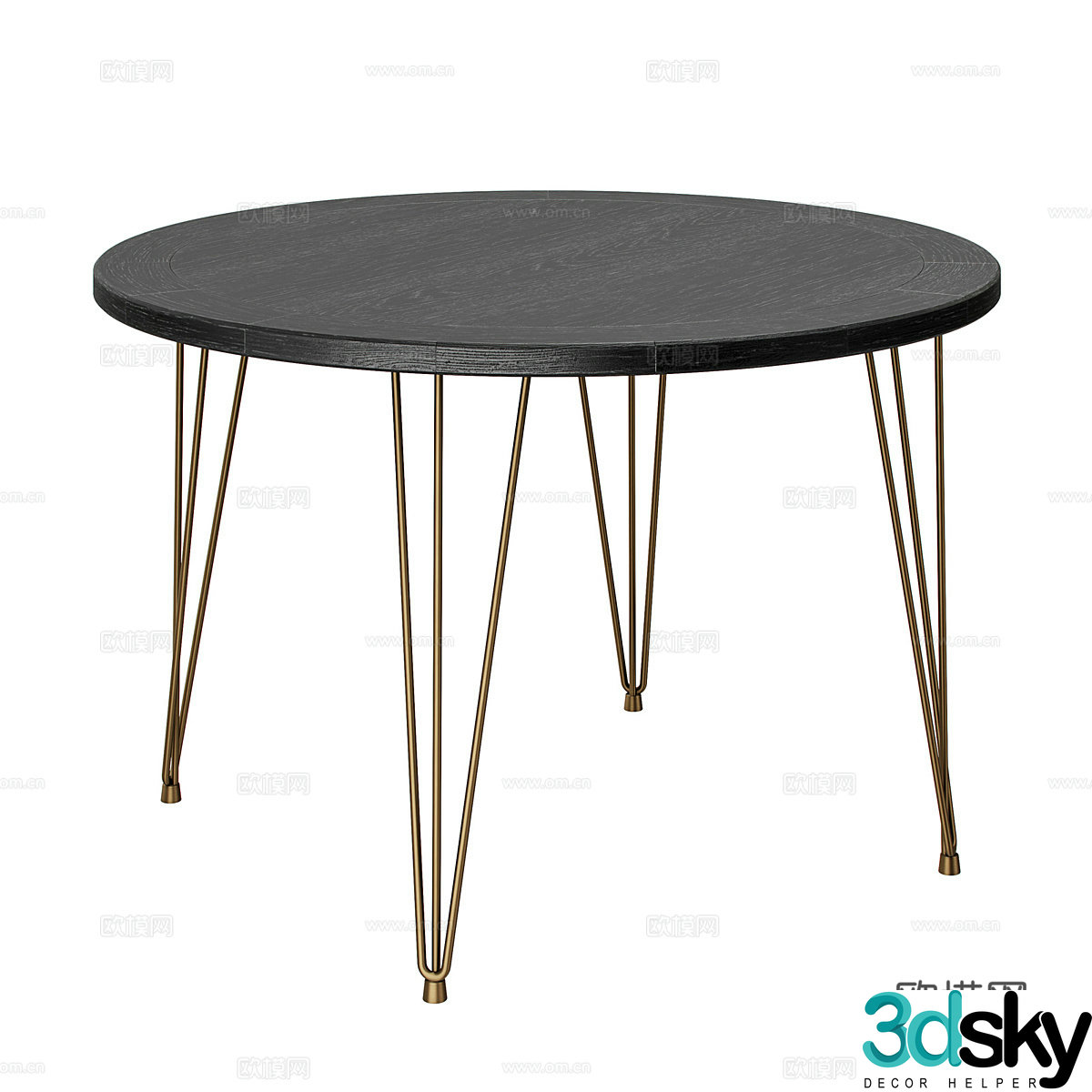 Modern simple tea table coffee table simple tea table living room tea table round tea table 3D model