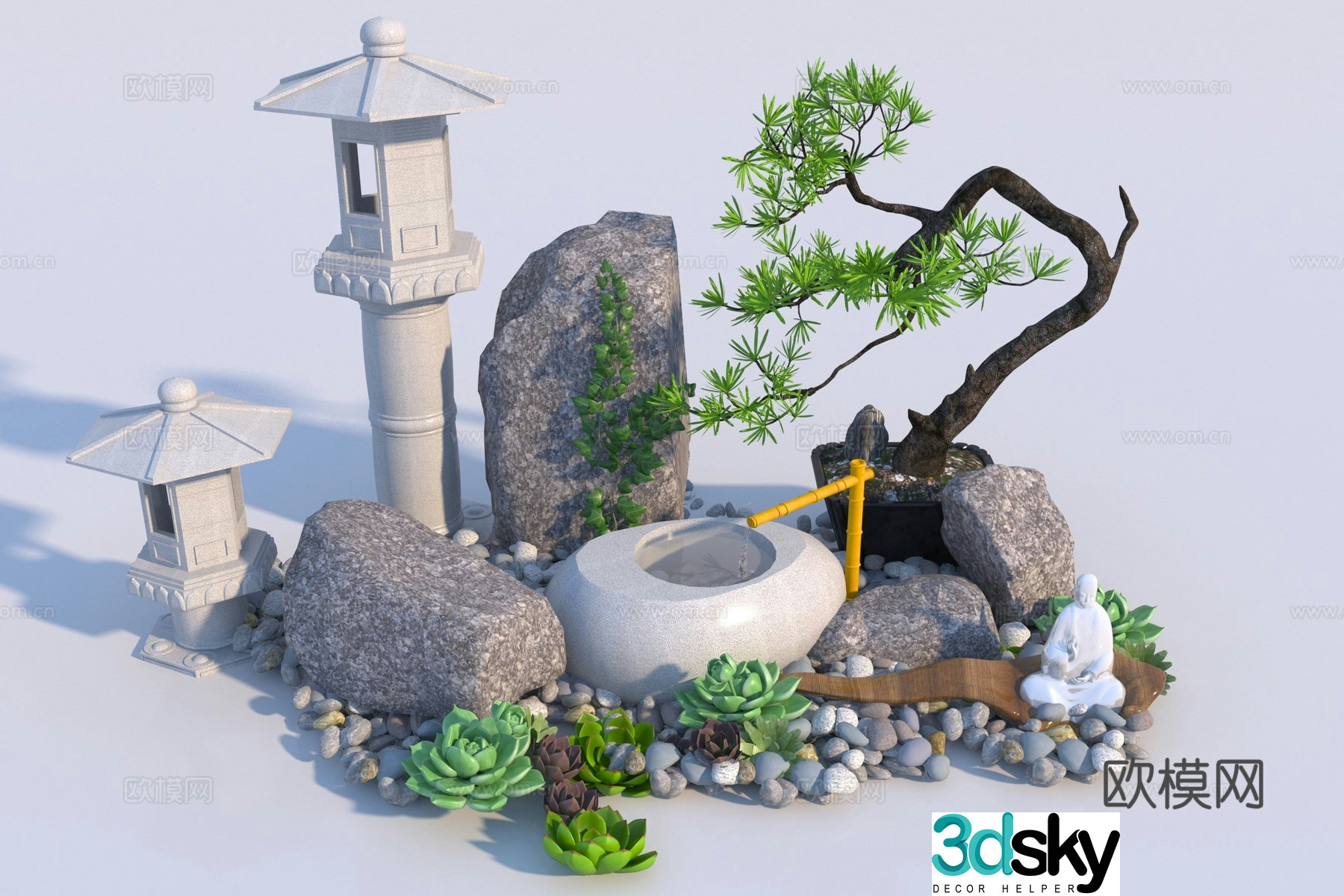 Modern Landscape Landscape 3D Model