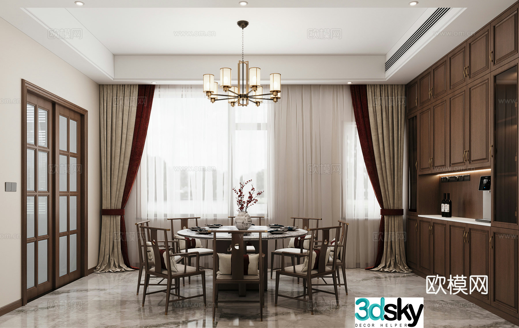 New Chinese restaurant 3D model