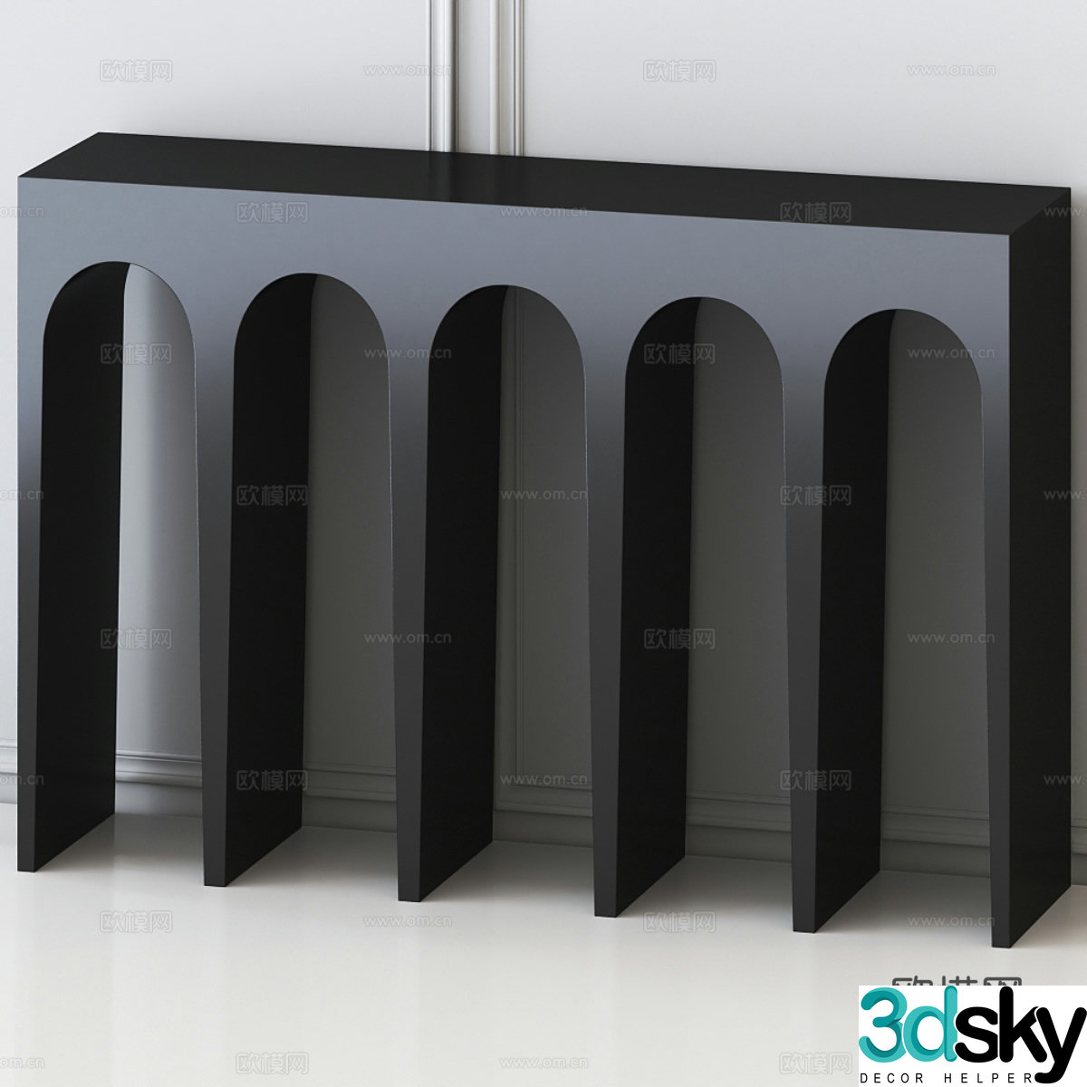 Modern minimalist entrance table 3D model