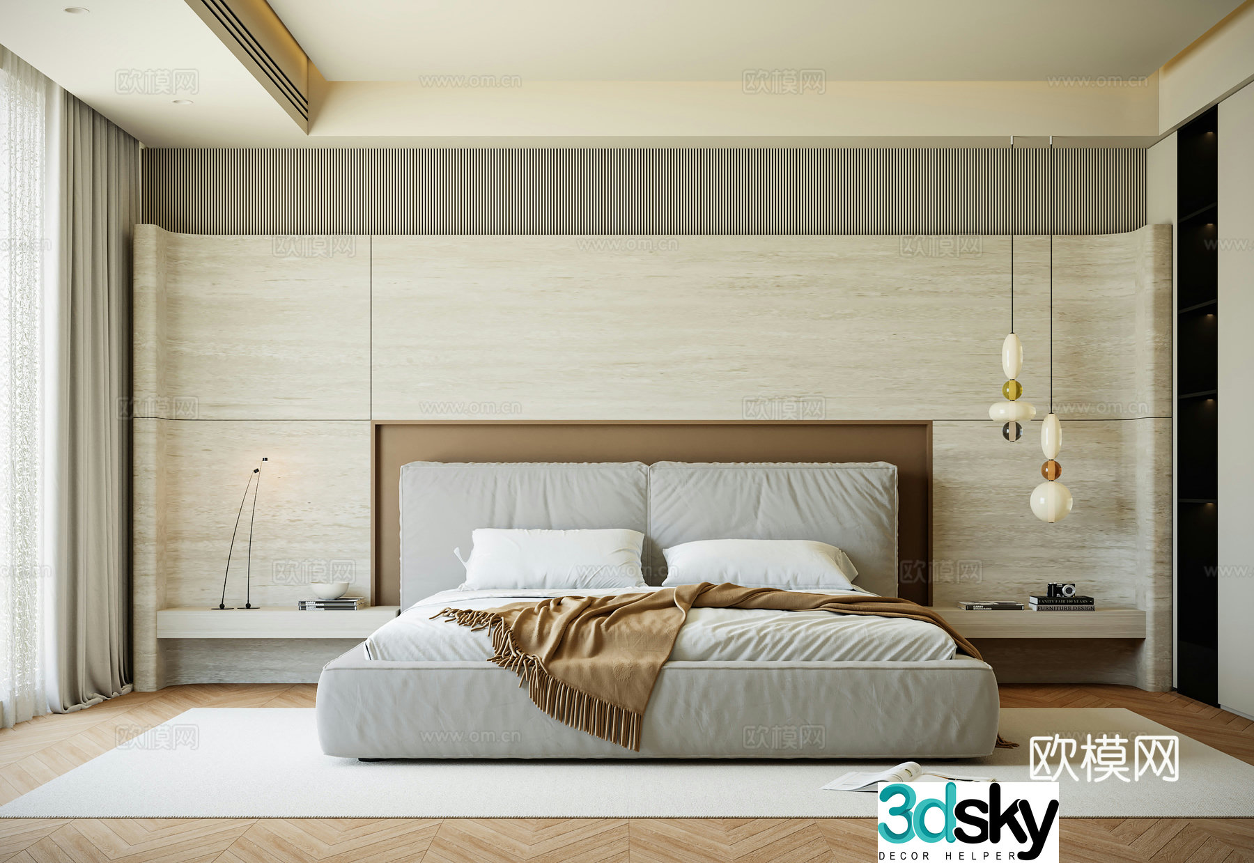 Modern bedroom 3d model