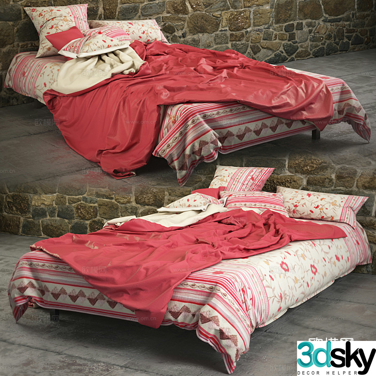 Botticelli Bed 3D Model