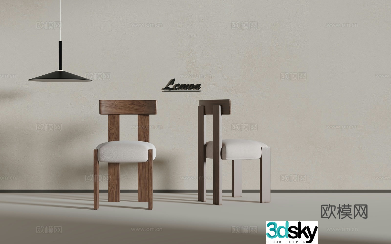 Log wind seat 3d model
