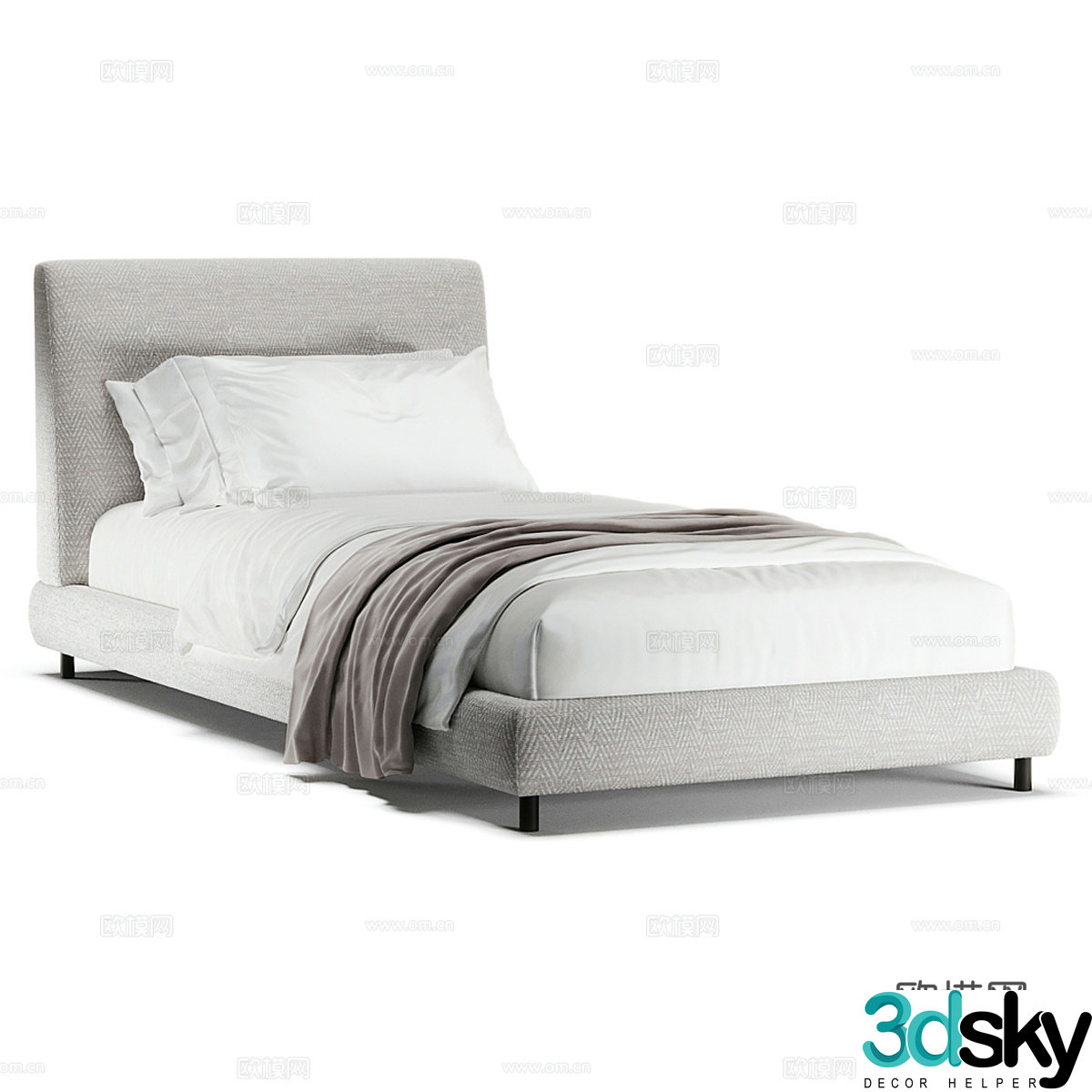 Single bed 3d model