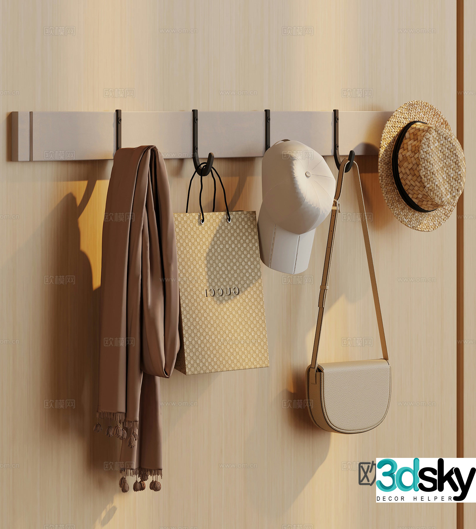 Hanging Hanger Modern Hanging Hanger 3D Model