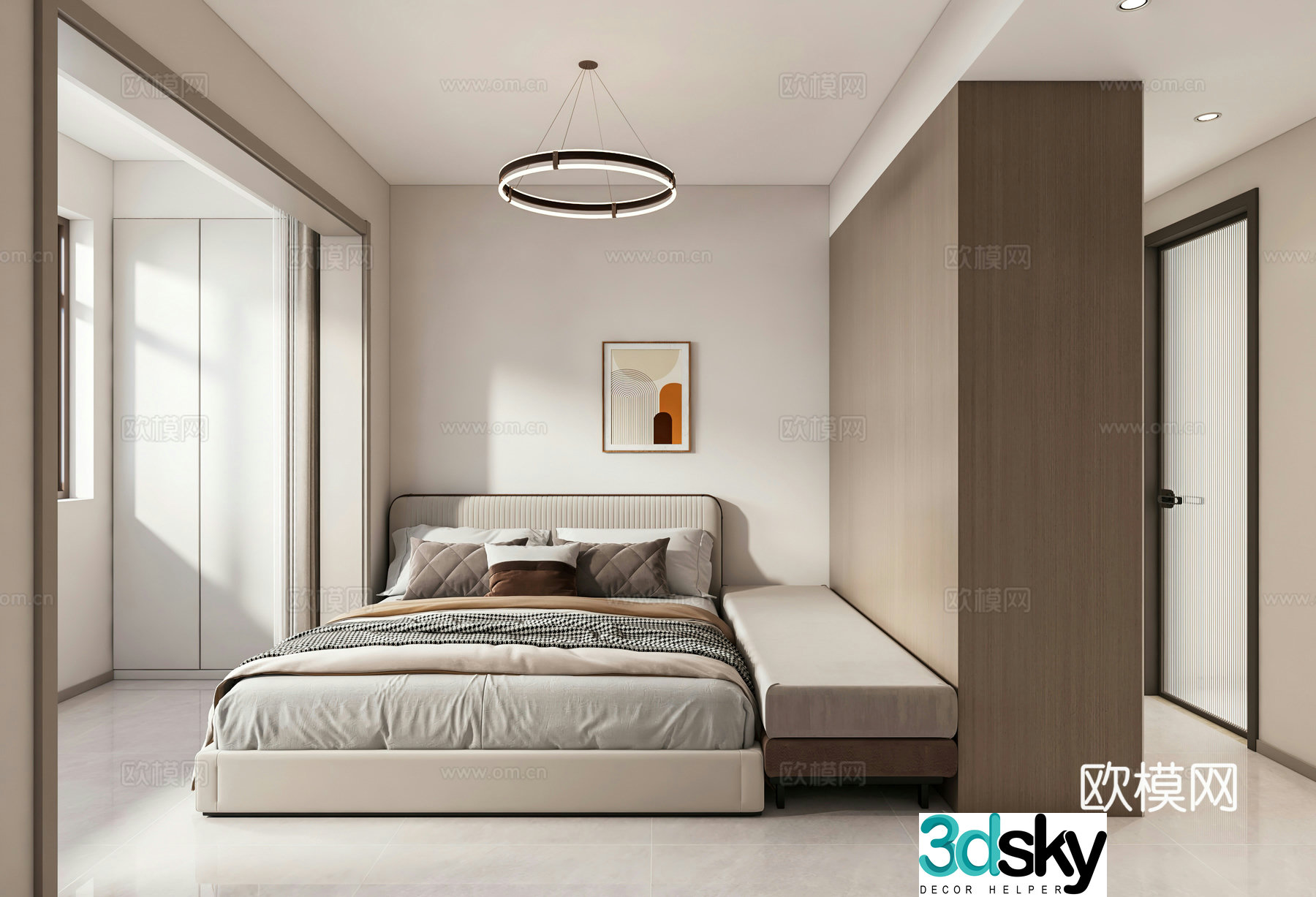 Modern bedroom 3d model
