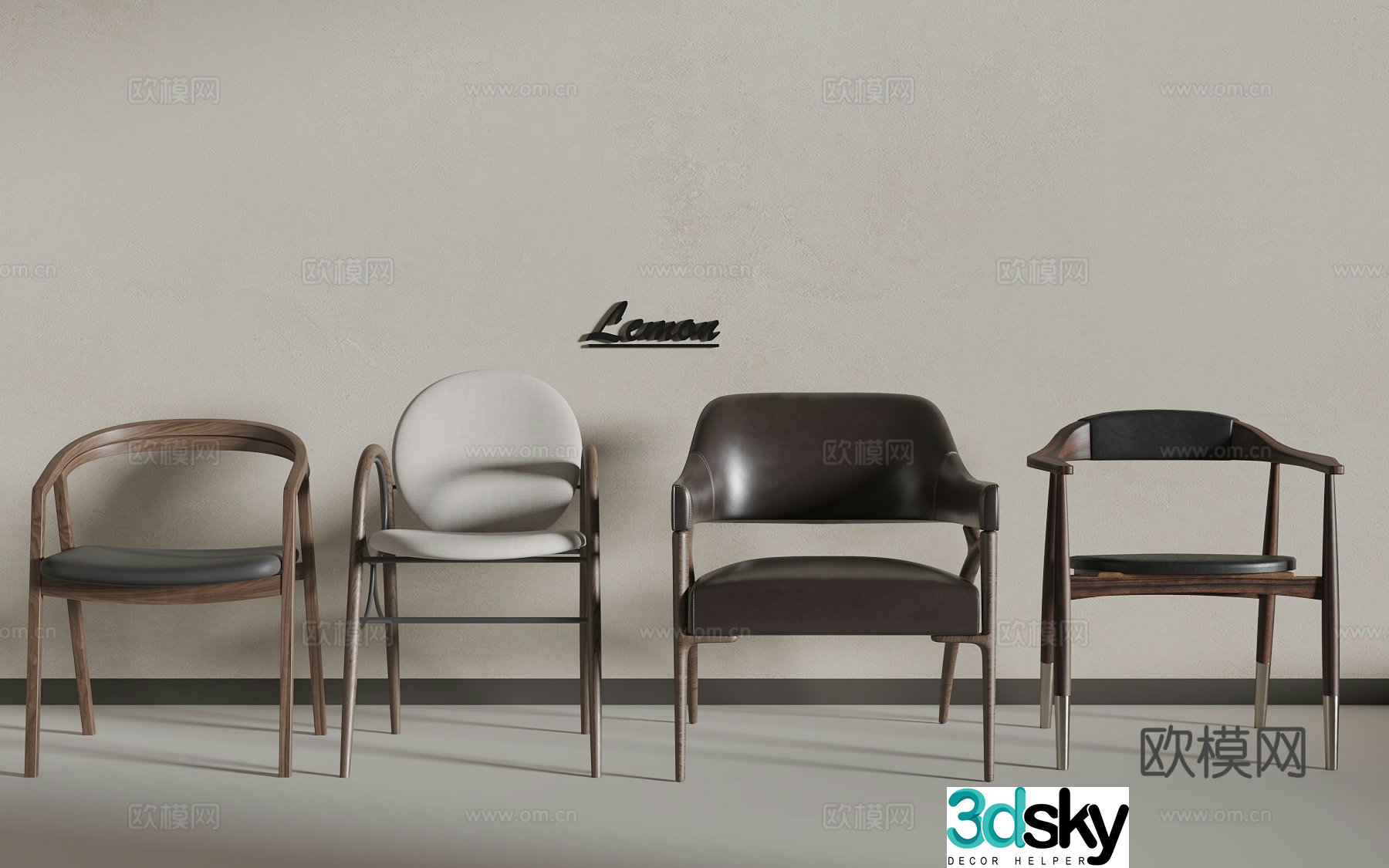 New Chinese chair 3D model