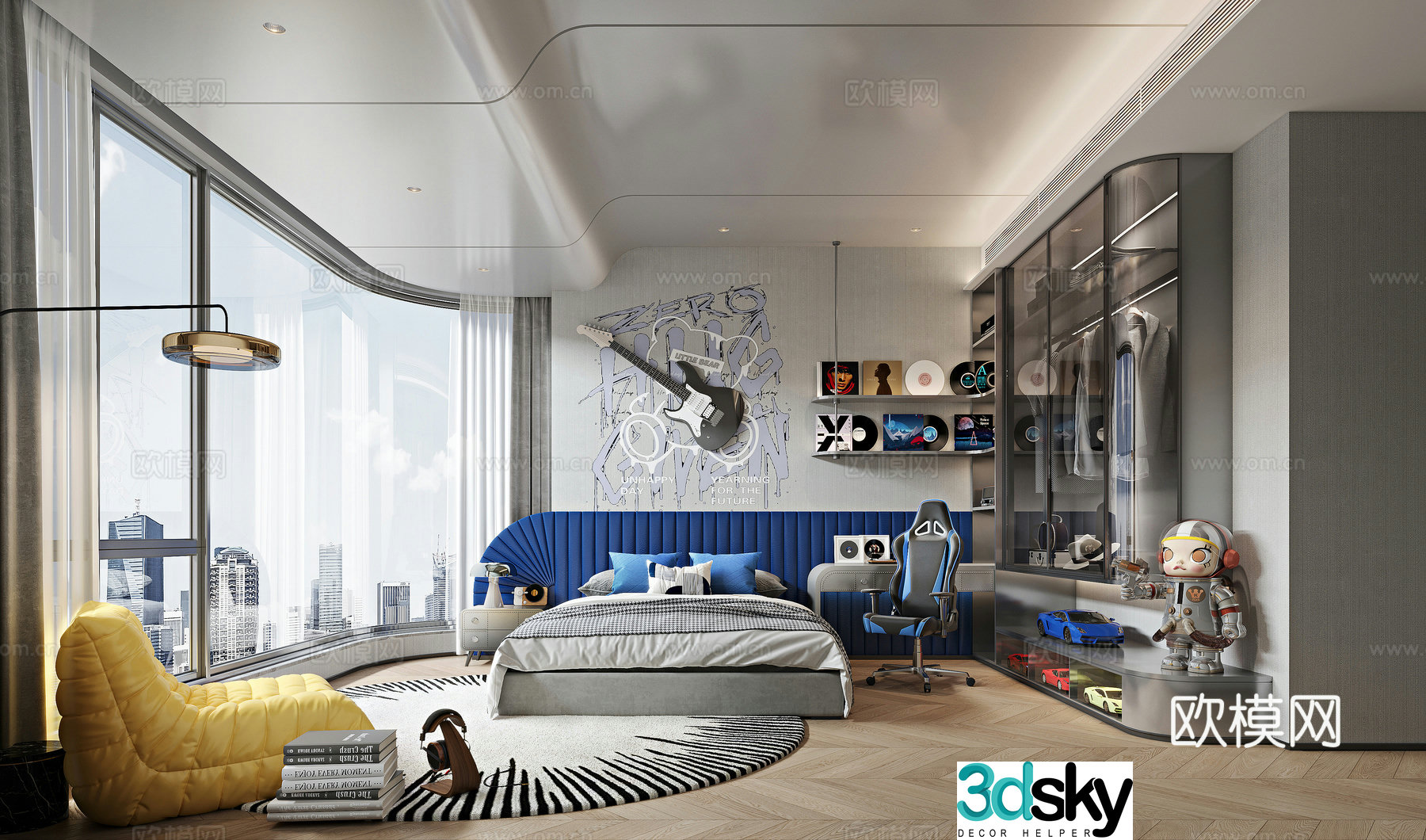 Modern children’s room 3d model