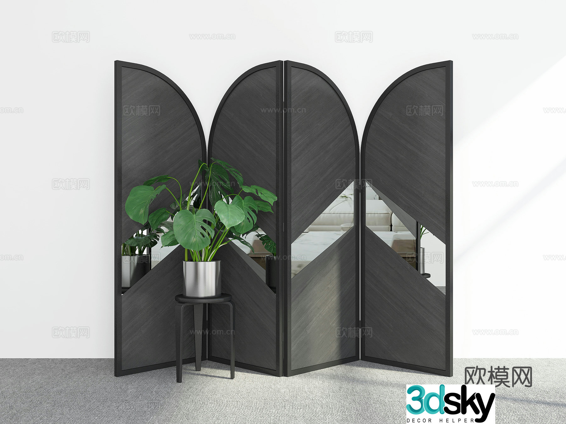 Modern screen 3d model