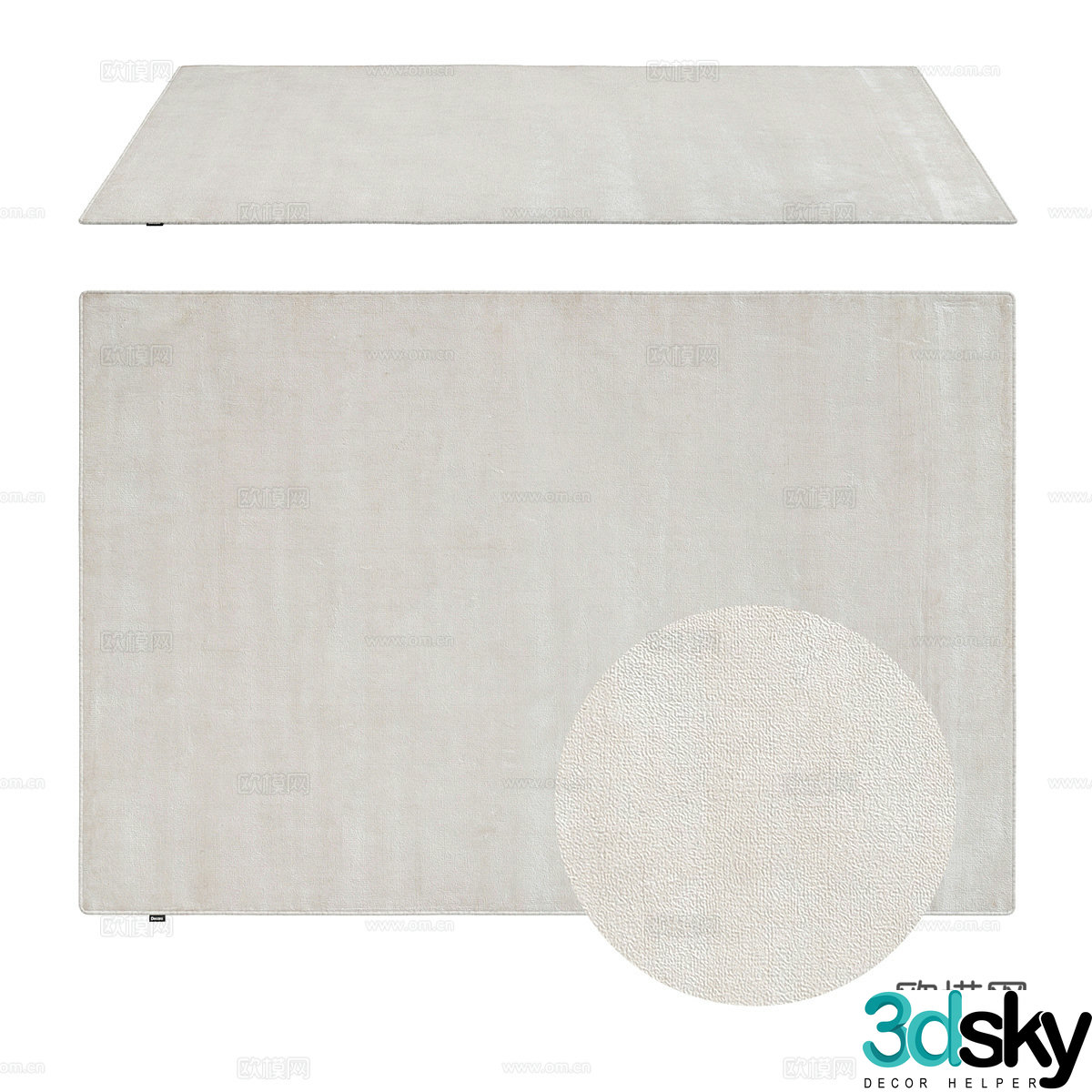 Modern carpet 3d model