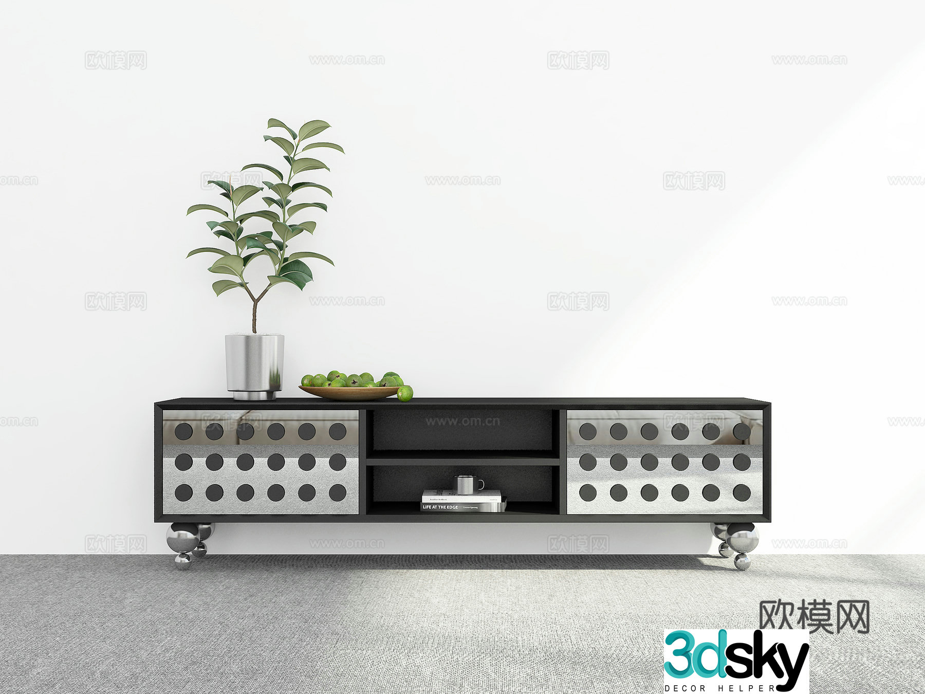 Modern TV cabinet 3d model