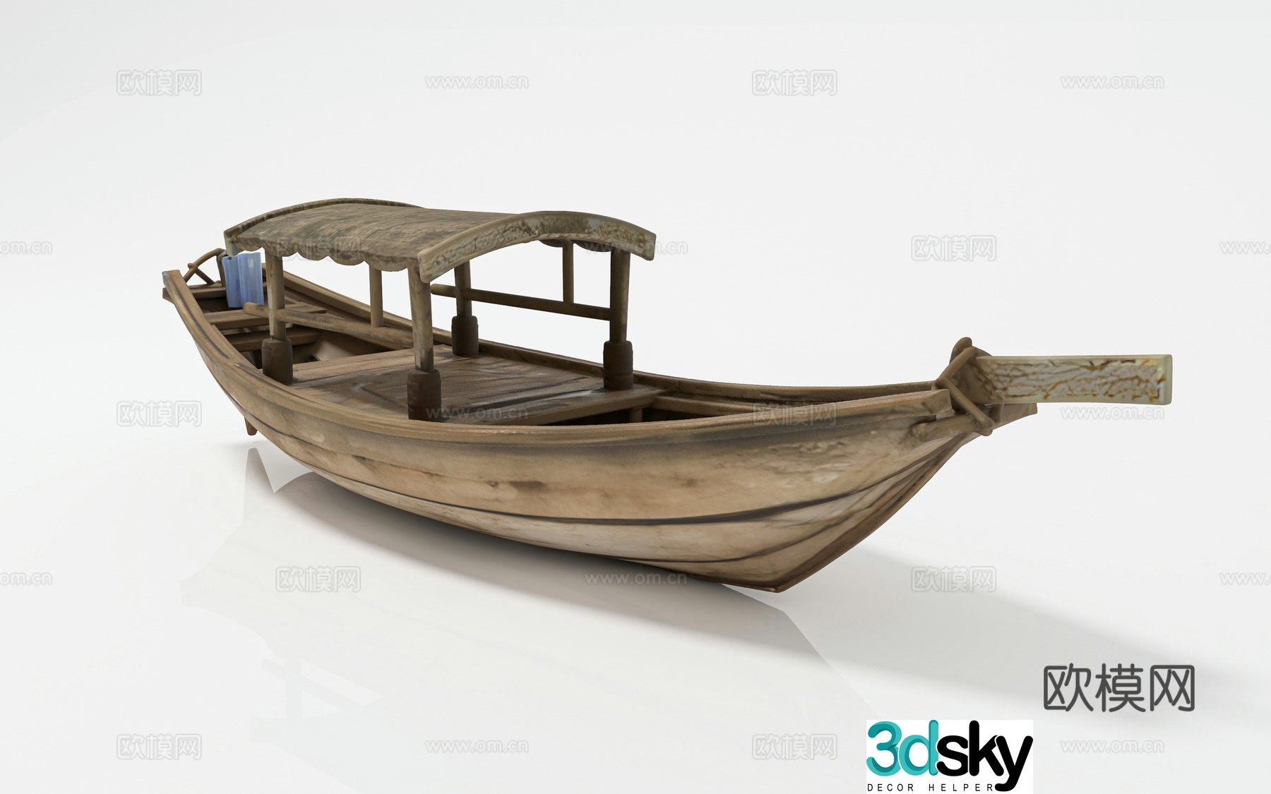 Wooden boats and boats, water transportation, boats, fishing boats, rafting, exhibition display, display props 3D model