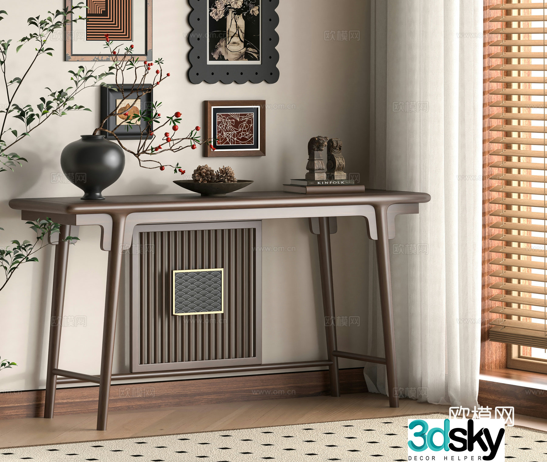 New Chinese style 3D model