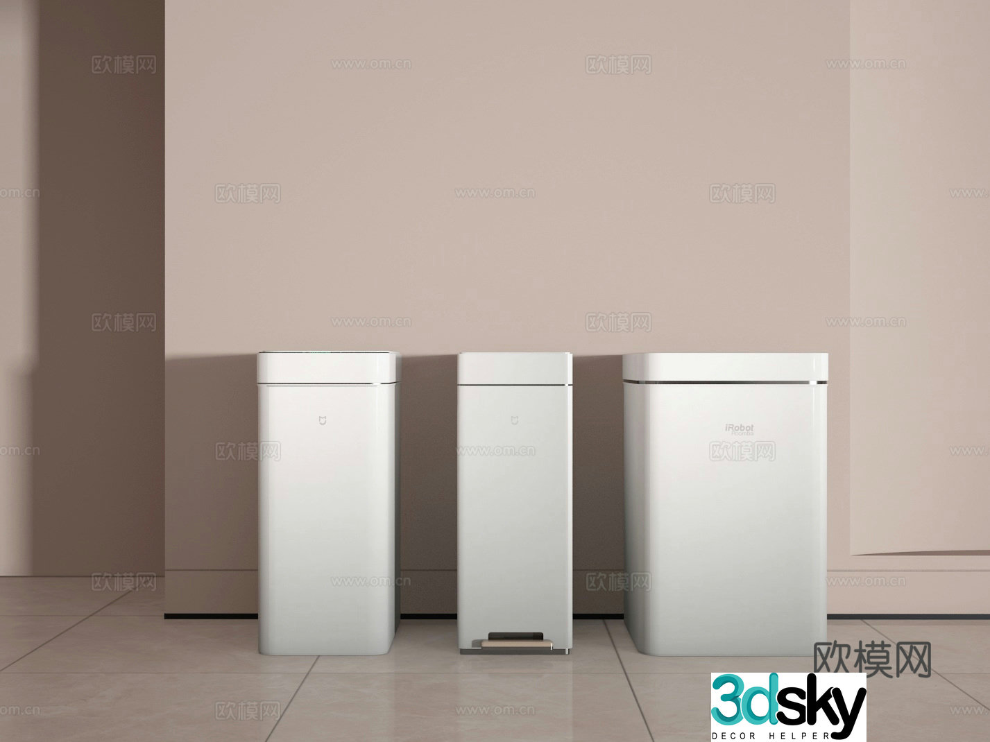 Trash can 3d model