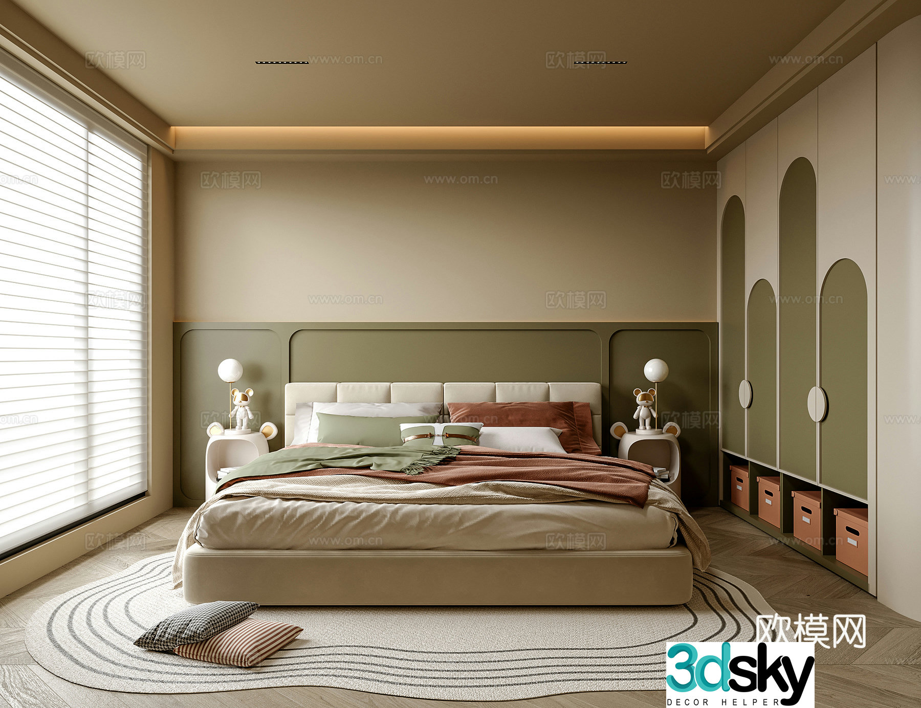 Modern children’s room Girl’s room Daughter’s room 3d model