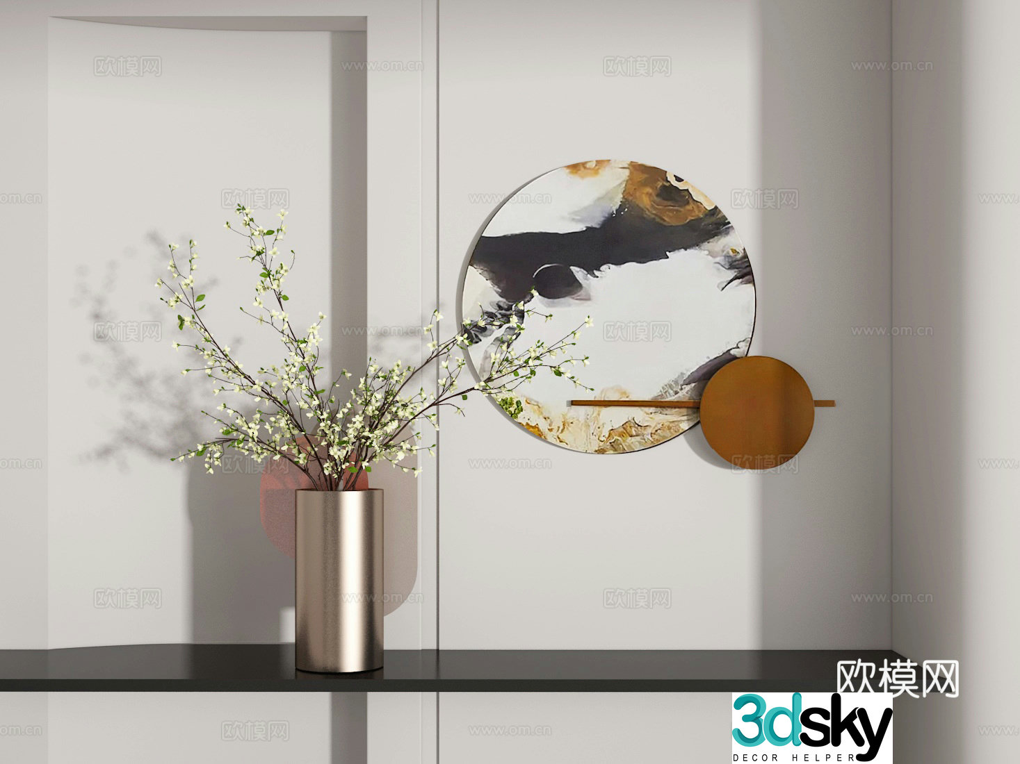 Flower art 3d model