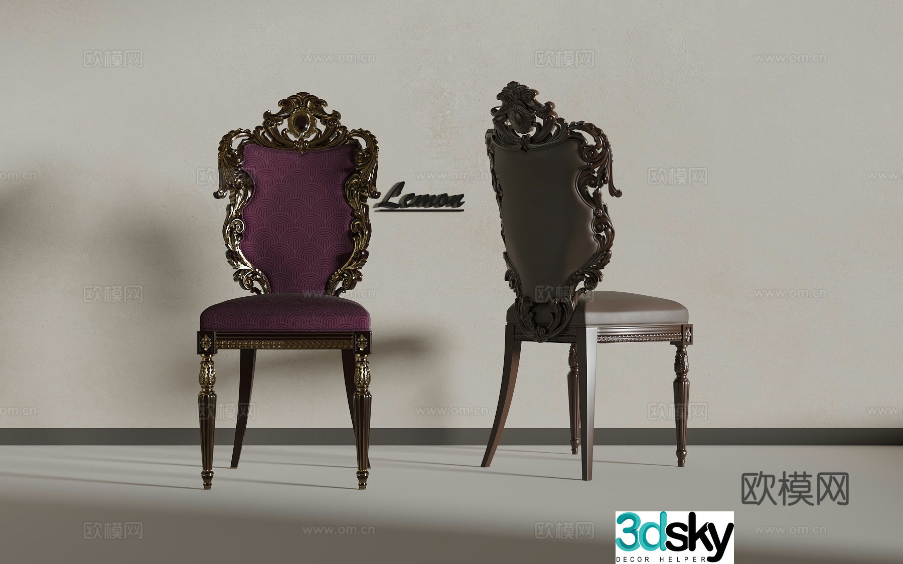 European chair 3d model