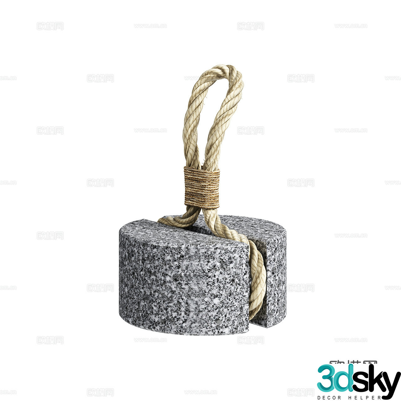 Aji Project Marble Ornament Decoration Ornament Minimalist Ornament 3D Model