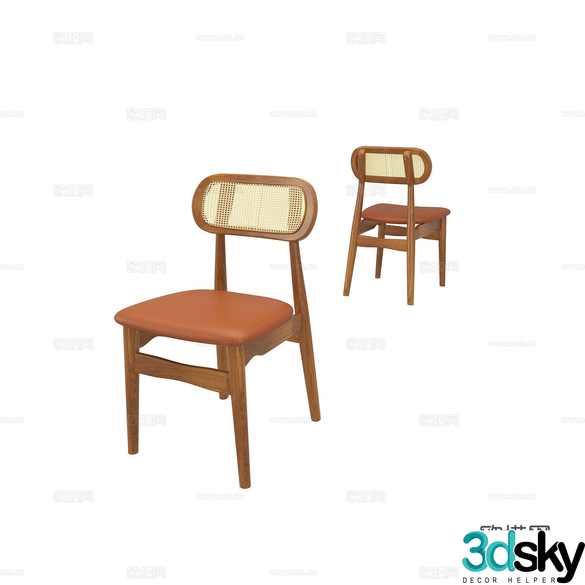 Retro chair 3d model