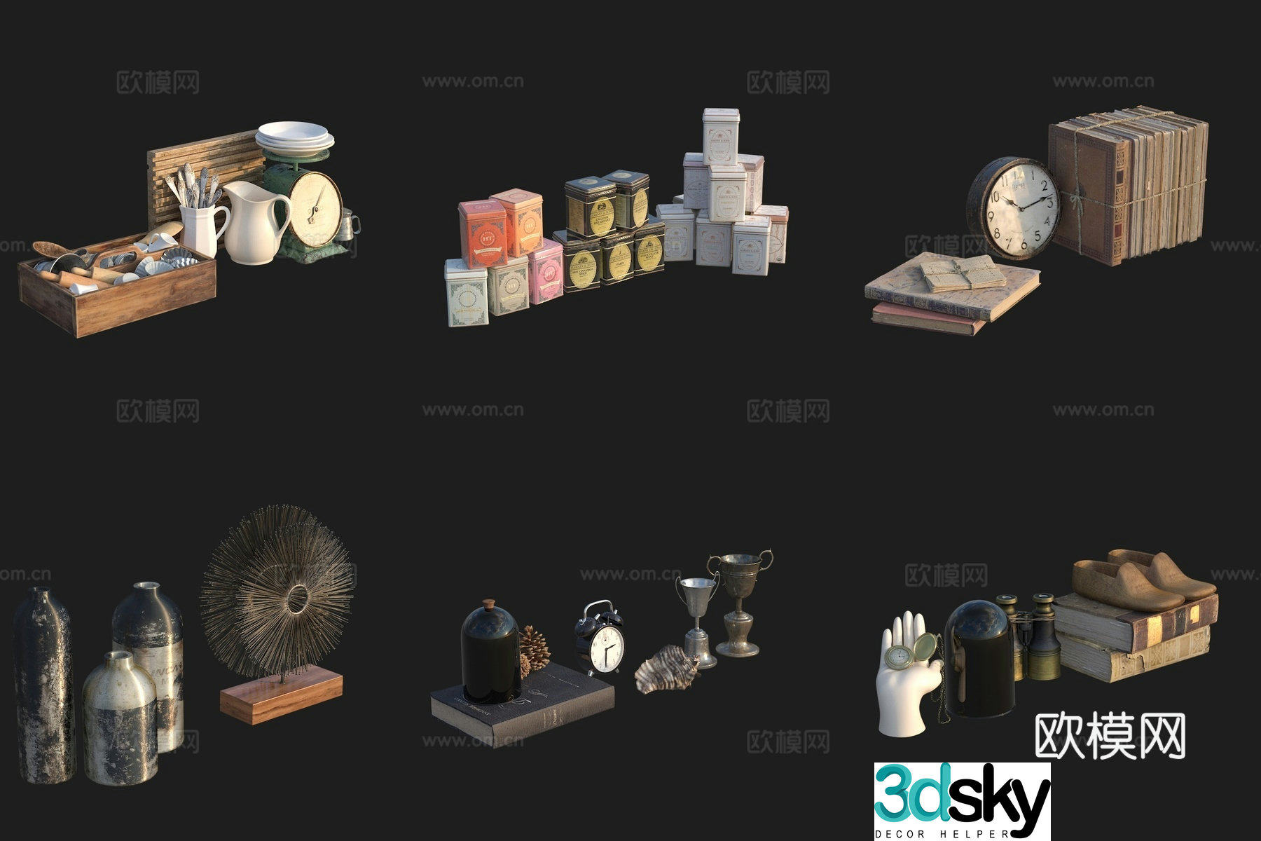 Desk ornament decoration 3d model